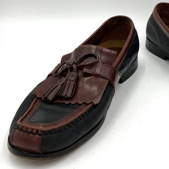 Johnston & Murphy Aragon II Kiltie Tassel Black Mahogany Loafers main image 7